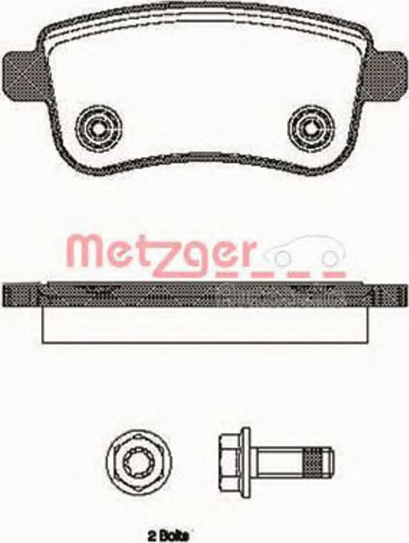 Metzger 138700 - Тормозные колодки, дисковые, комплект autosila-amz.com