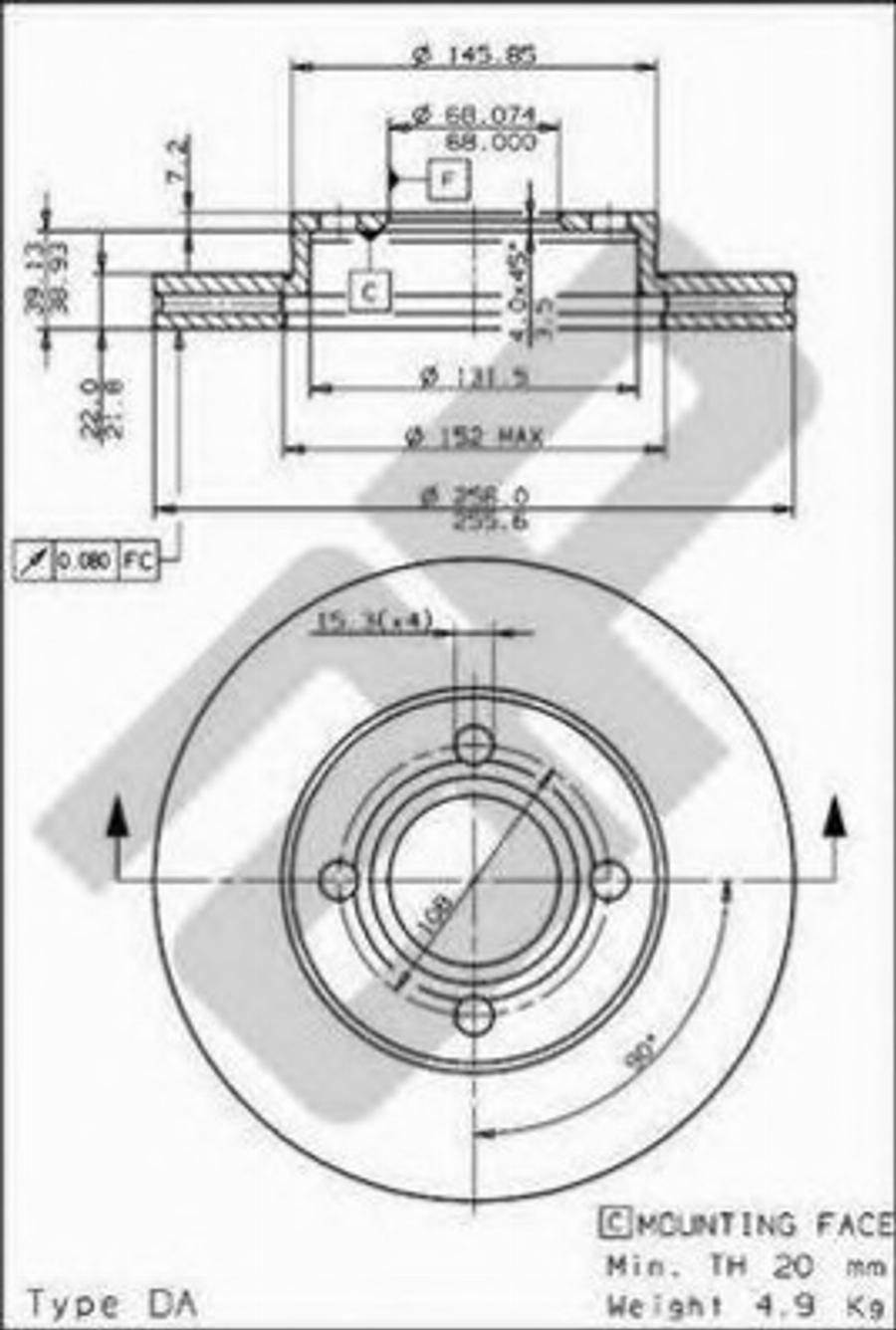 Metzger 24204 - Тормозной диск autosila-amz.com