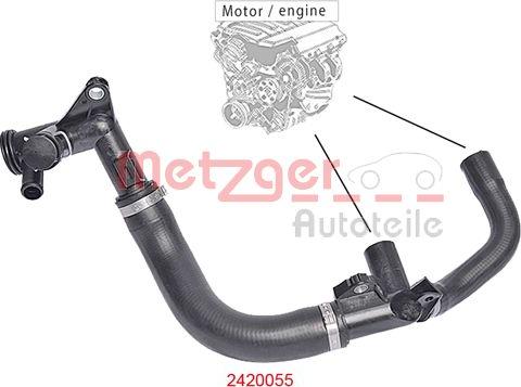 Metzger 2420055 - Шланг радиатора autosila-amz.com