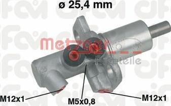 Metzger 202-458 - Главный тормозной цилиндр autosila-amz.com