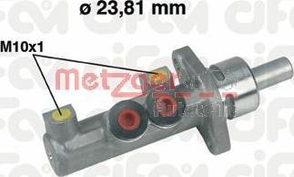 Metzger 202-412 - Главный тормозной цилиндр autosila-amz.com