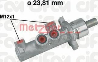 Metzger 202-366 - Главный тормозной цилиндр autosila-amz.com
