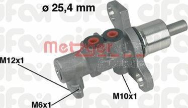 Metzger 202-368 - Главный тормозной цилиндр autosila-amz.com