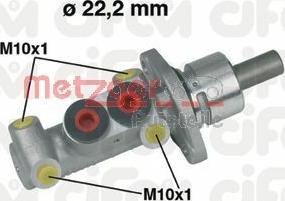 Metzger 202-302 - Главный тормозной цилиндр autosila-amz.com