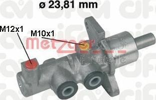 Metzger 202-379 - Главный тормозной цилиндр autosila-amz.com