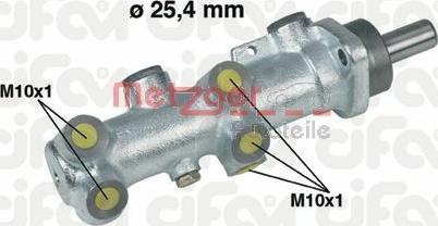 Metzger 202-239 - Главный тормозной цилиндр autosila-amz.com