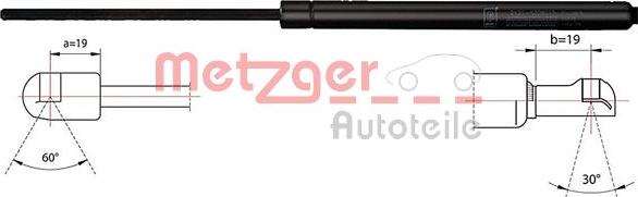 Metzger 2110418 - Газовая пружина, упор autosila-amz.com