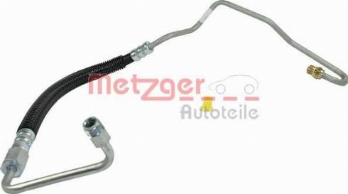 Metzger 2361040 - Гидравлический шланг, рулевое управление autosila-amz.com