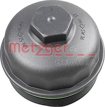 Metzger 2370071 - Крышка, корпус масляного фильтра autosila-amz.com
