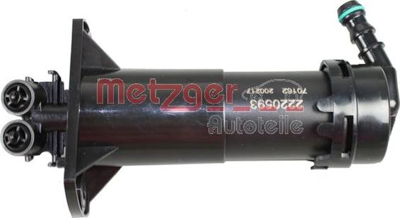 Metzger 2220593 - Распылитель, форсунка, система очистки фар autosila-amz.com