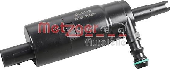 Metzger 2220116 - Водяной насос, система очистки фар autosila-amz.com