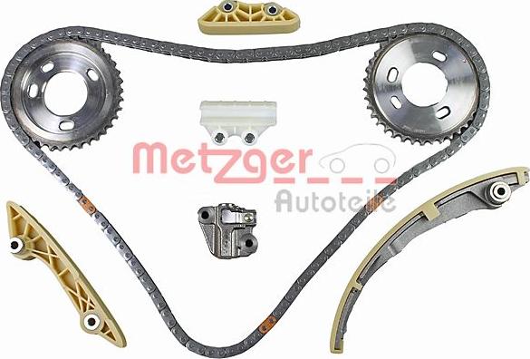 Metzger 7490049 - Комплект цепи привода распредвала autosila-amz.com