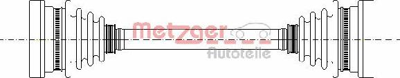 Metzger 7210026 - Приводной вал autosila-amz.com