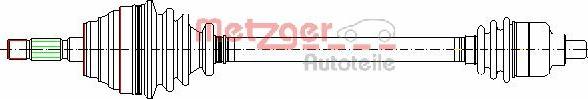 Metzger 7210027 - Приводной вал autosila-amz.com