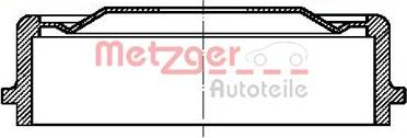 Metzger BT 9063 - Тормозной барабан autosila-amz.com