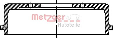 Metzger BT 640 - барабан тормозной Opel autosila-amz.com