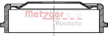 Metzger BT 635 - Тормозной барабан autosila-amz.com