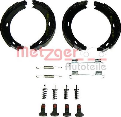 Metzger KR 216 - Комплект тормозов, ручник, парковка autosila-amz.com