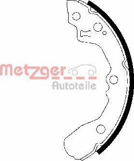 Metzger MG 949 - Комплект тормозных колодок, барабанные autosila-amz.com