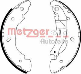 Metzger MG 966 - Комплект тормозных колодок, барабанные autosila-amz.com