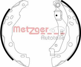 Metzger MG 968 - Комплект тормозных колодок, барабанные autosila-amz.com