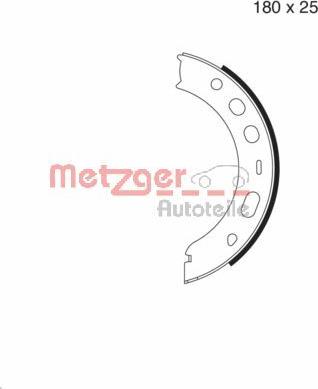 Metzger MG 979 - Комплект тормозов, ручник, парковка autosila-amz.com