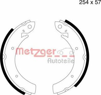 Metzger MG 809 - Комплект тормозных колодок, барабанные autosila-amz.com