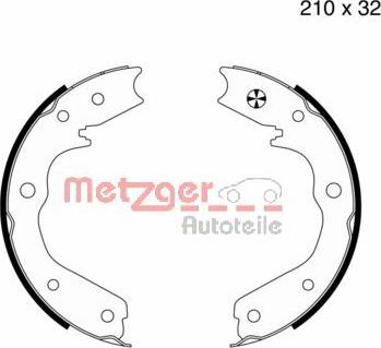 Metzger MG 817 - Комплект тормозов, ручник, парковка autosila-amz.com