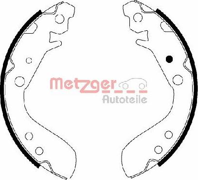 Metzger MG 830 - Комплект тормозных колодок, барабанные autosila-amz.com