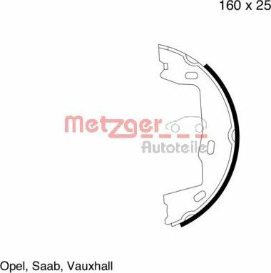 Metzger MG 347 - Комплект тормозов, ручник, парковка autosila-amz.com