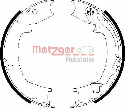 Metzger MG 204 - Комплект тормозов, ручник, парковка autosila-amz.com