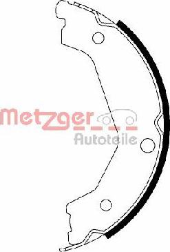 Metzger MG 206 - Комплект тормозов, ручник, парковка autosila-amz.com