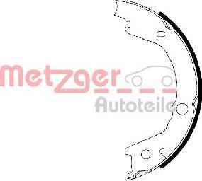 Metzger MG 225 - Комплект тормозов, ручник, парковка autosila-amz.com