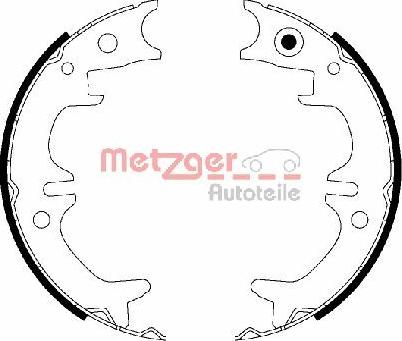 Metzger MG 220 - Комплект тормозов, ручник, парковка autosila-amz.com