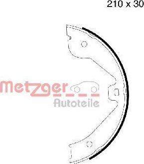 Metzger MG 790 - Комплект тормозов, ручник, парковка autosila-amz.com