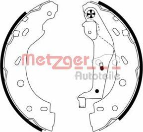 Metzger MG 785 - Комплект тормозных колодок, барабанные autosila-amz.com