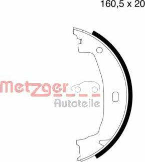 Metzger MG 780 - Комплект тормозов, ручник, парковка autosila-amz.com