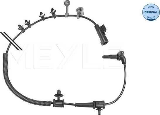 Meyle 614 800 0029 - Датчик ABS, частота вращения колеса autosila-amz.com