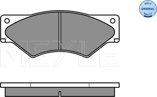 Meyle 025 291 0720/W - Тормозные колодки, дисковые, комплект autosila-amz.com