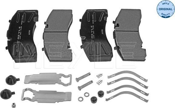 Meyle 025 291 7130 - Тормозные колодки, дисковые, комплект autosila-amz.com