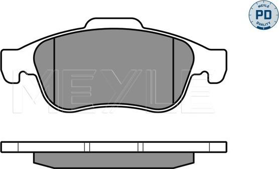 Meyle 025 249 1418/PD - Тормозные колодки, дисковые, комплект autosila-amz.com