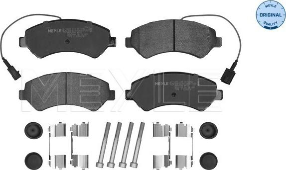 Meyle 025 244 6619/W2 - Тормозные колодки, дисковые, комплект autosila-amz.com