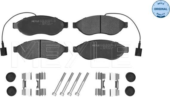 Meyle 025 244 6819/W1 - Тормозные колодки, дисковые, комплект autosila-amz.com