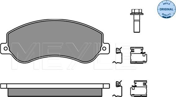 Meyle 025 244 8419/W - Тормозные колодки, дисковые, комплект autosila-amz.com