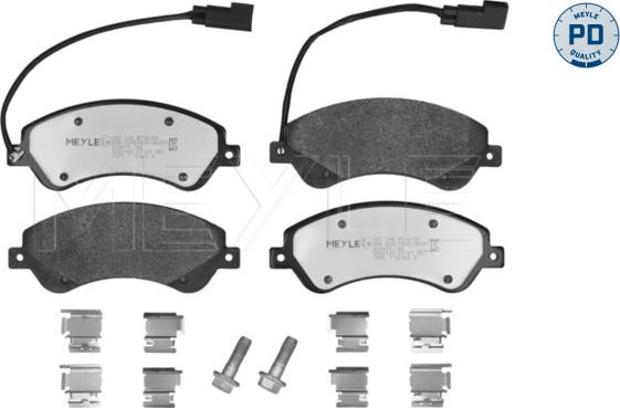 Meyle 025 244 8518/PD - Колодки тормозные дисковые autosila-amz.com