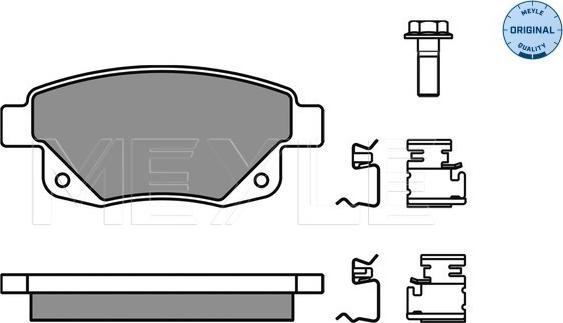 Meyle 025 244 8617/W - Тормозные колодки, дисковые, комплект autosila-amz.com