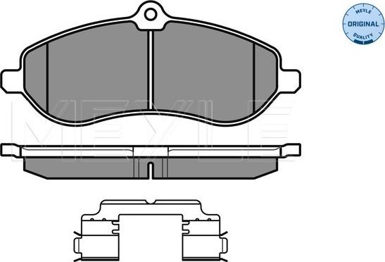 Meyle 025 245 9518/W - Тормозные колодки, дисковые, комплект autosila-amz.com