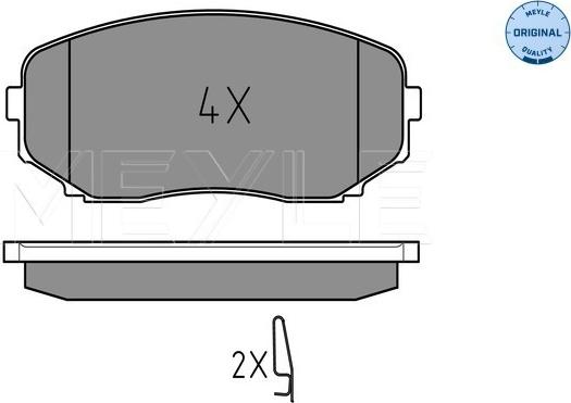 Meyle 025 245 4417/W - Тормозные колодки, дисковые, комплект autosila-amz.com