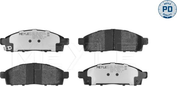 Meyle 025 245 2916/PD - Тормозные колодки, дисковые, комплект autosila-amz.com