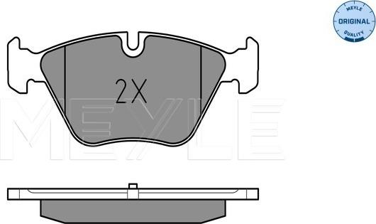 Meyle 025 246 9719 - Колодки тормозные дисковые /комплект 4 шт/ autosila-amz.com